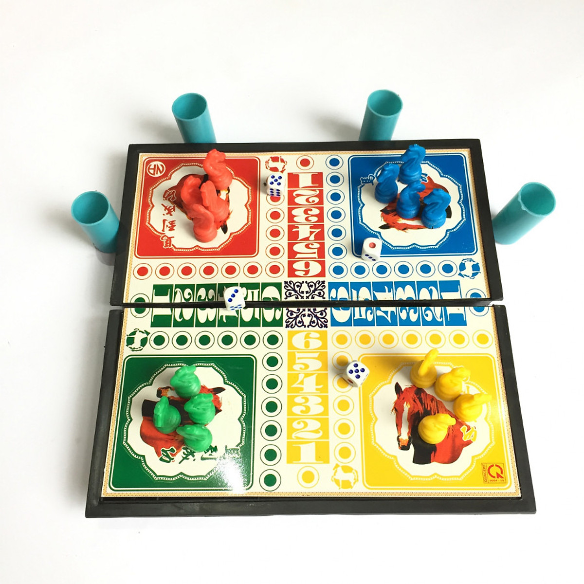 Flag seahorse magnet Red Box