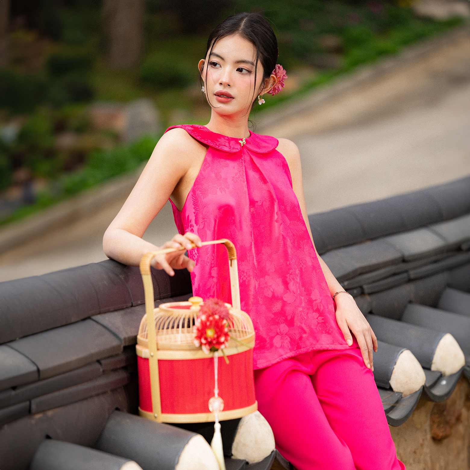 Áo Yếm Cổ Bèo Tiểu Thư - EDINI - A1636