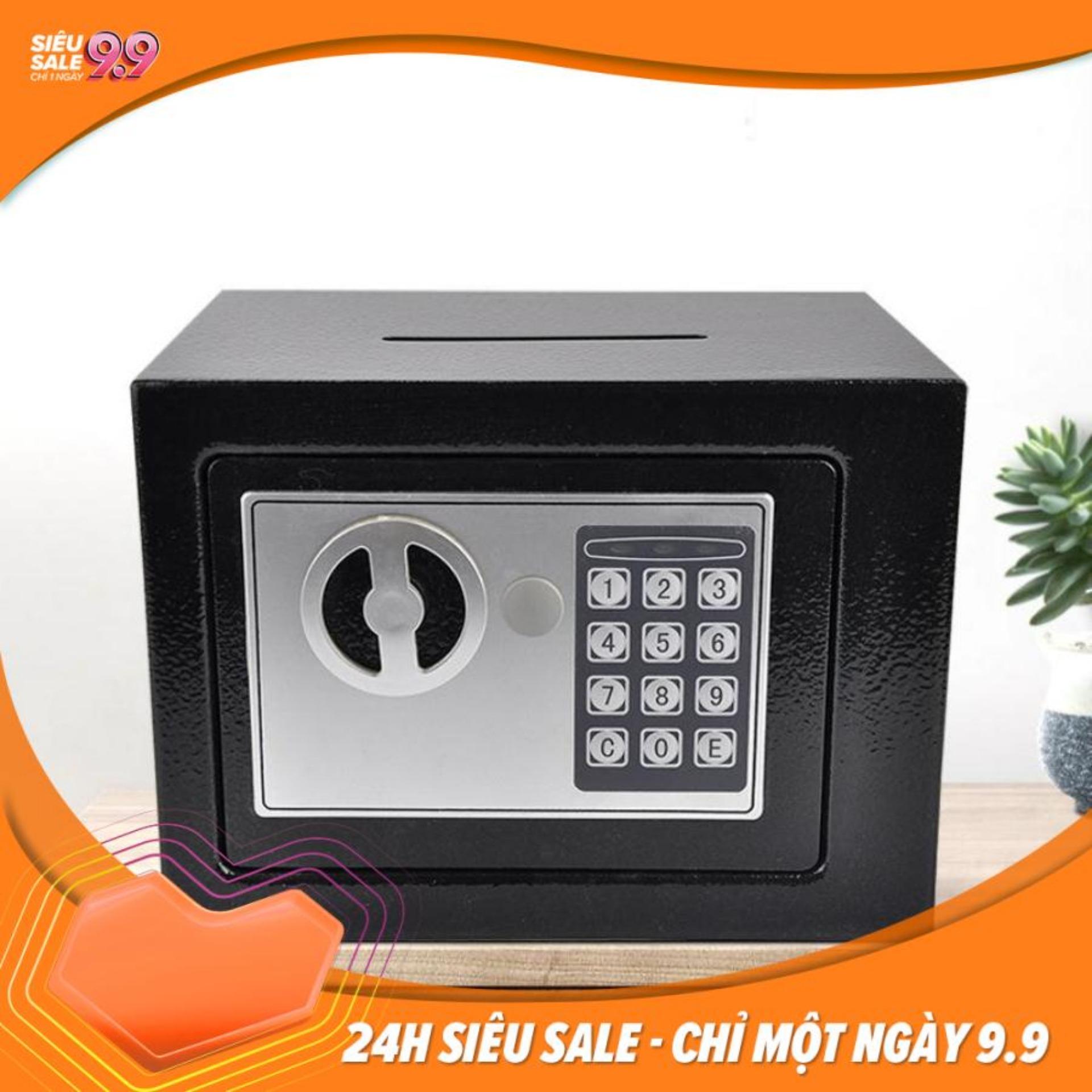 [HCM]Két sắt mini điện tử có khe nhét tiền