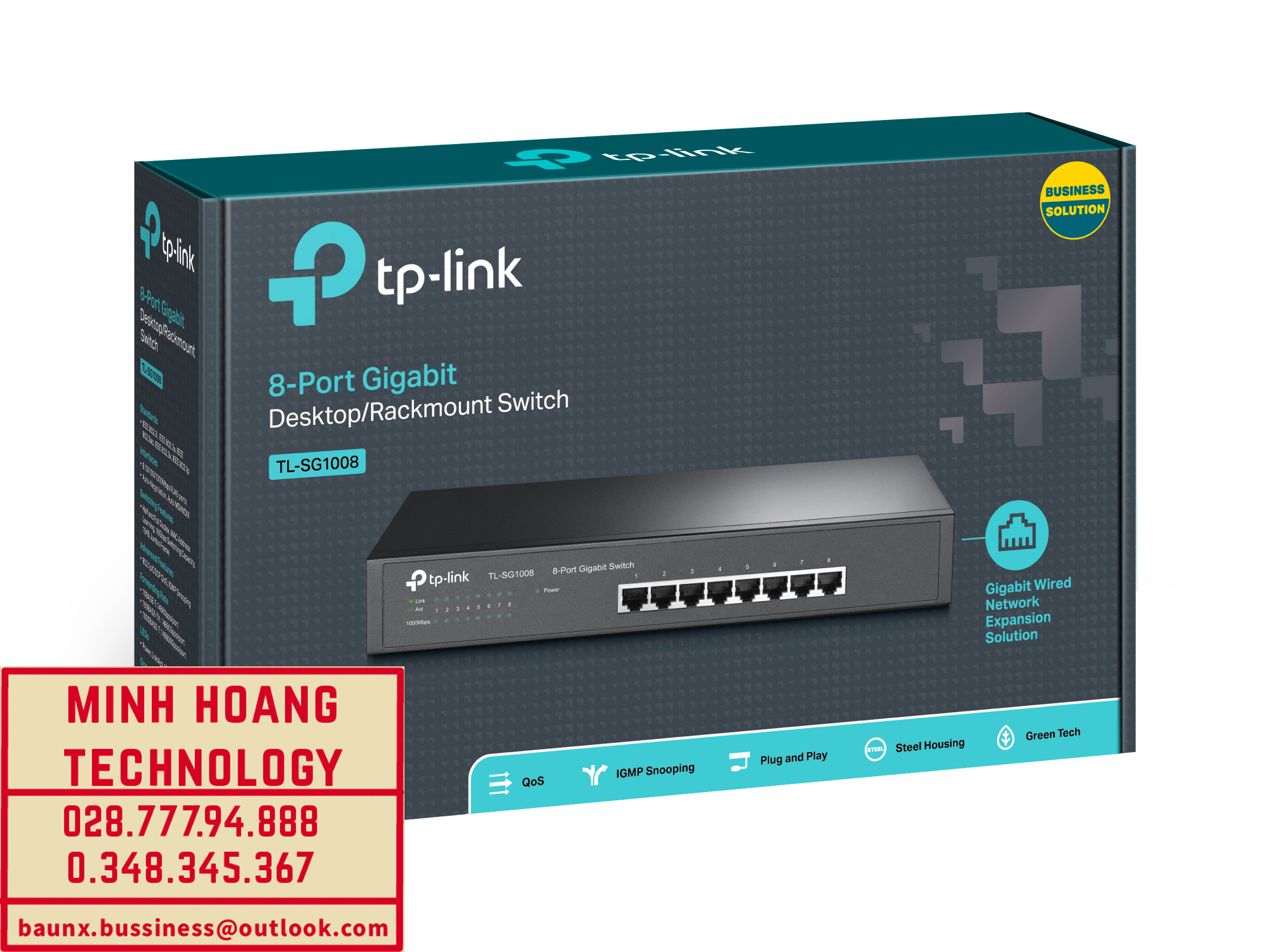 [HCM]Bộ chuyển đổi tín hiệu Switch 8 cổng Gigabit TL-SG1008