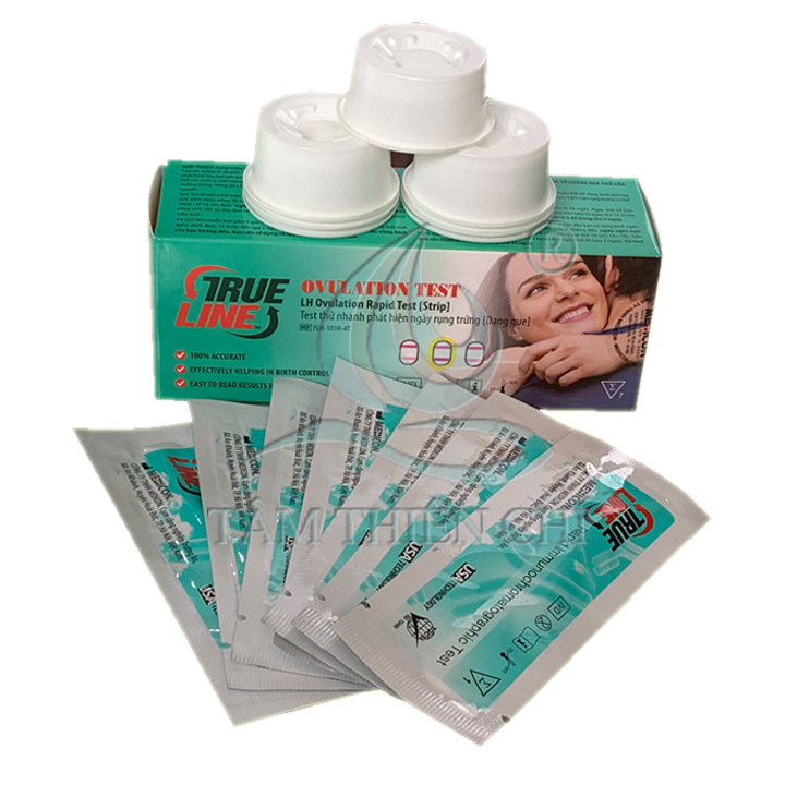 [HCM]Que thử rụng trứng Trueline hộp 7 test