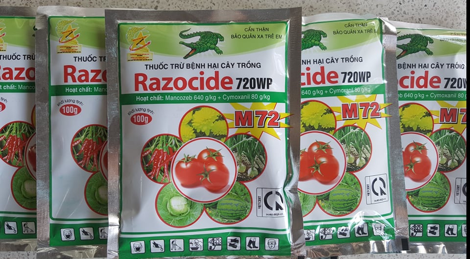 Thuốc trừ bệnh Razocide 720WP - gói 100g