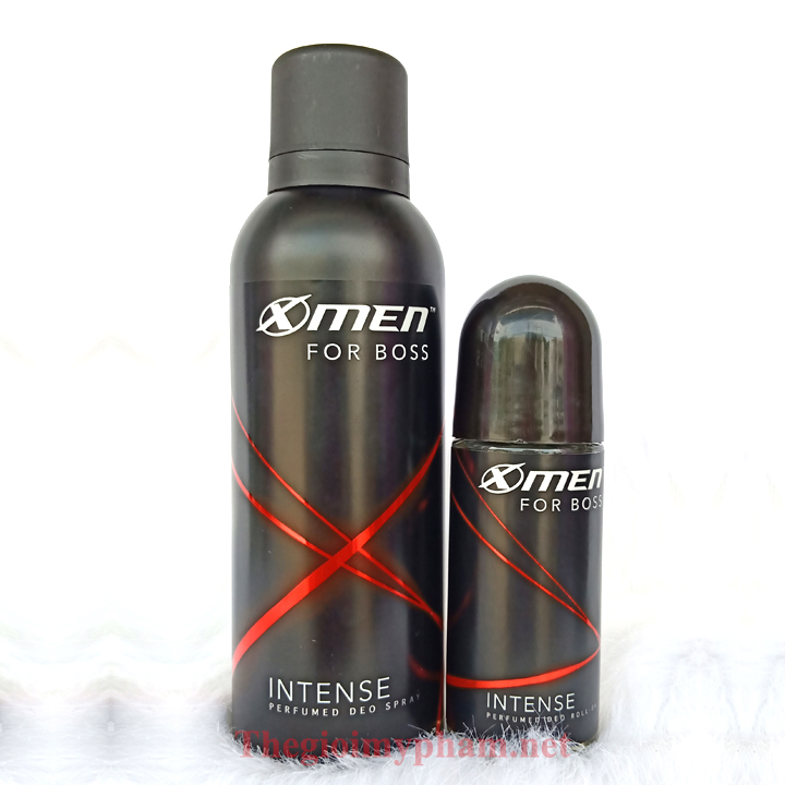 Combo Lăn 50ml + Xịt 150ml Xmen For Boss Intense