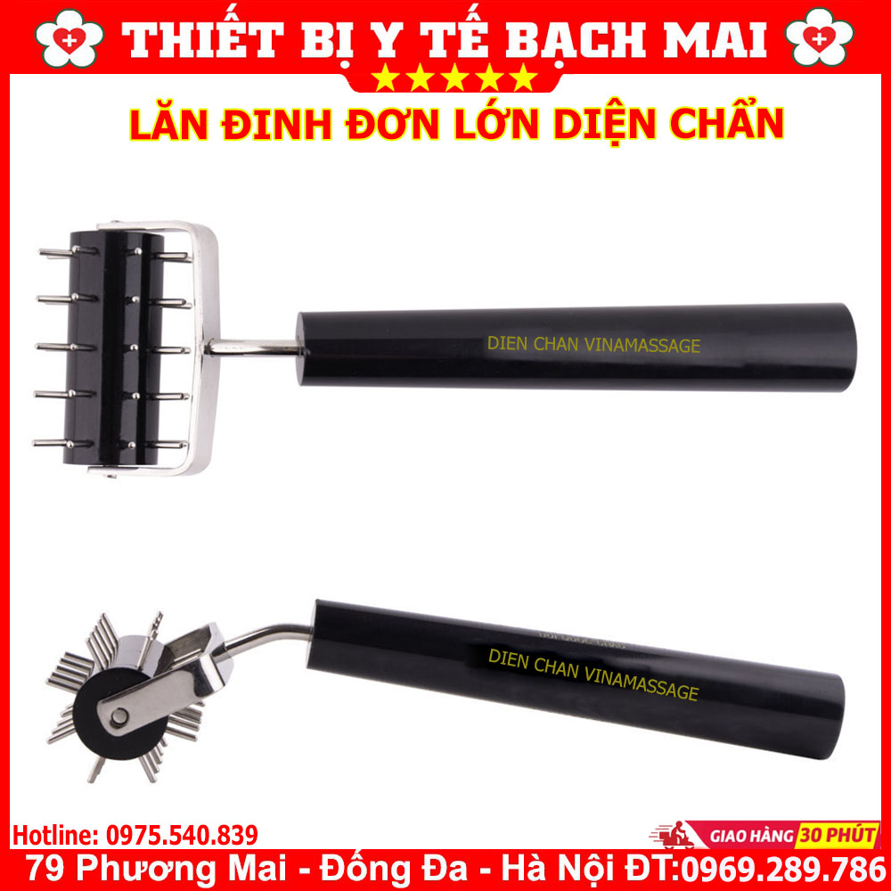Lăn gai đinh inox đơn lớn diện chẩn