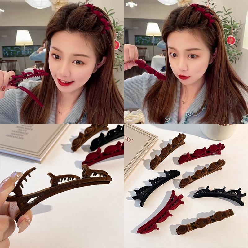 Duck Beak Braided Braids Hair Clips