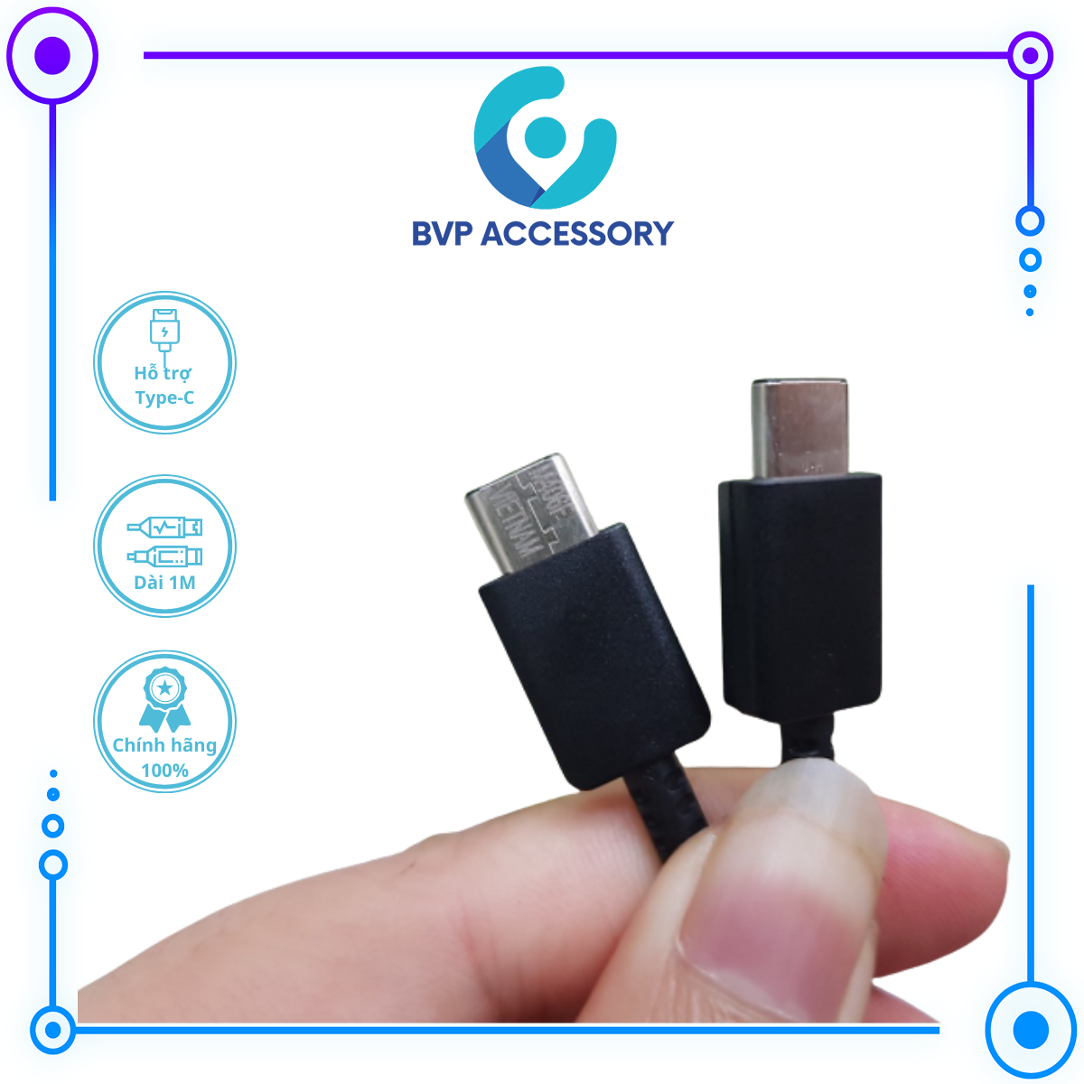Dây sạc nhanh samsung 25w type c to type c cáp sạc nhanh chính hãng