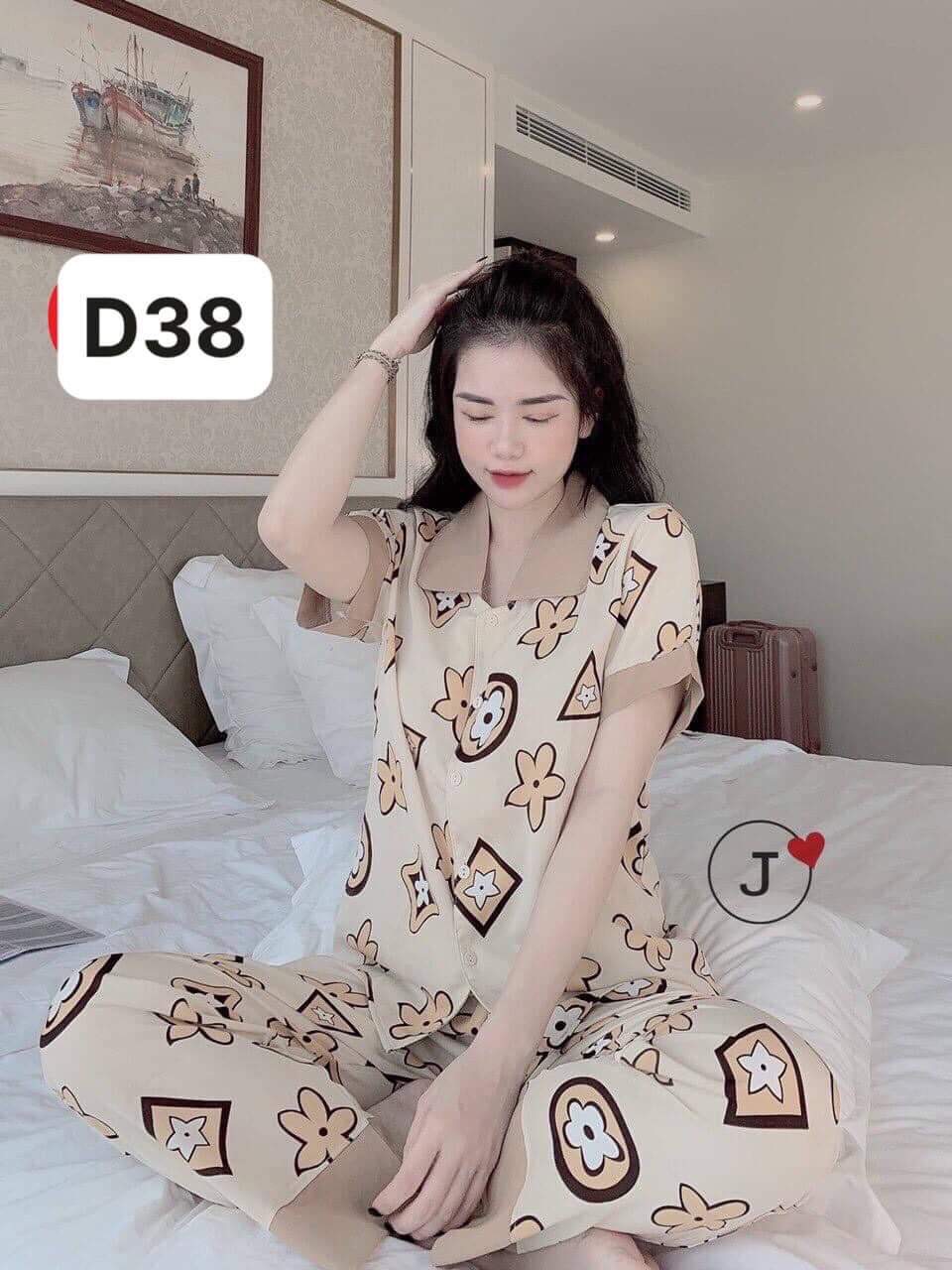 Bộ lụa Pijama lụa loại 1 chất mềm mịn, mát + Ảnh thật ,Bộ Lụa Mango Tay Ngắn