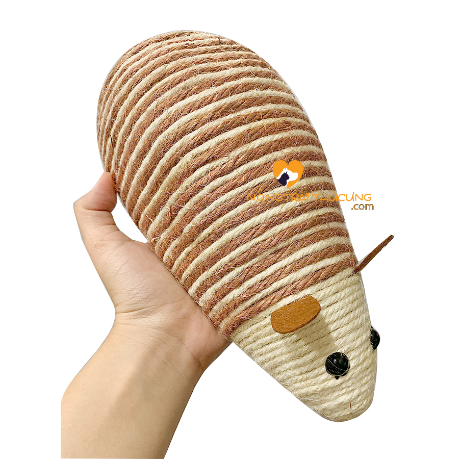 Bàn cào móng cho mèo hình con chuột 25cm - [Nông Trại Thú Cưng]