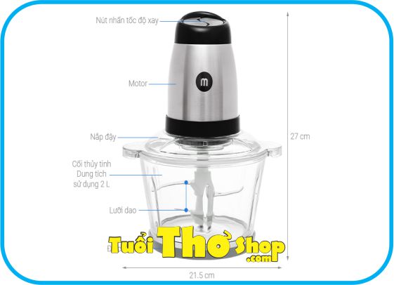 [5 ĐẶC ĐIỂM NỔI TRỘI] Máy xay thịt Mishio MK- 273 / công suất 300W