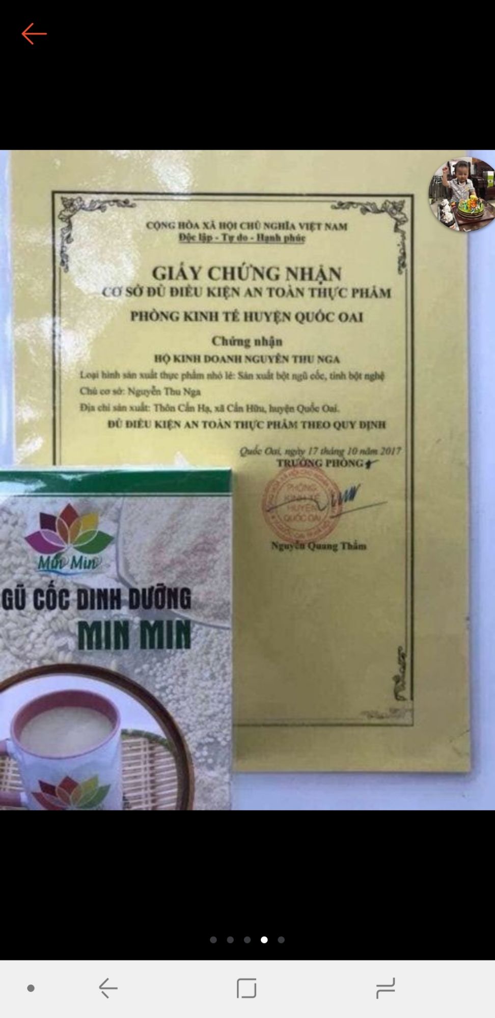 [HCM]Ngũ cốc lợi sữa Min Min 500 gram