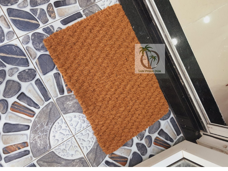 Thảm chùi chân đan bằng xơ dừa 40 x 60cm