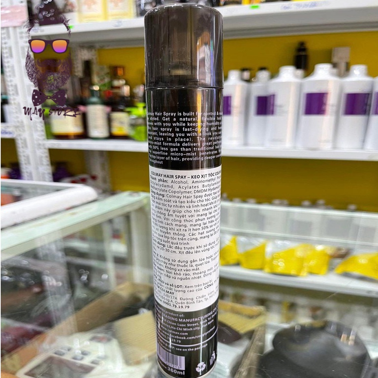Gôm Xịt Tạo Kiểu Tóc COLMAV - 360ml