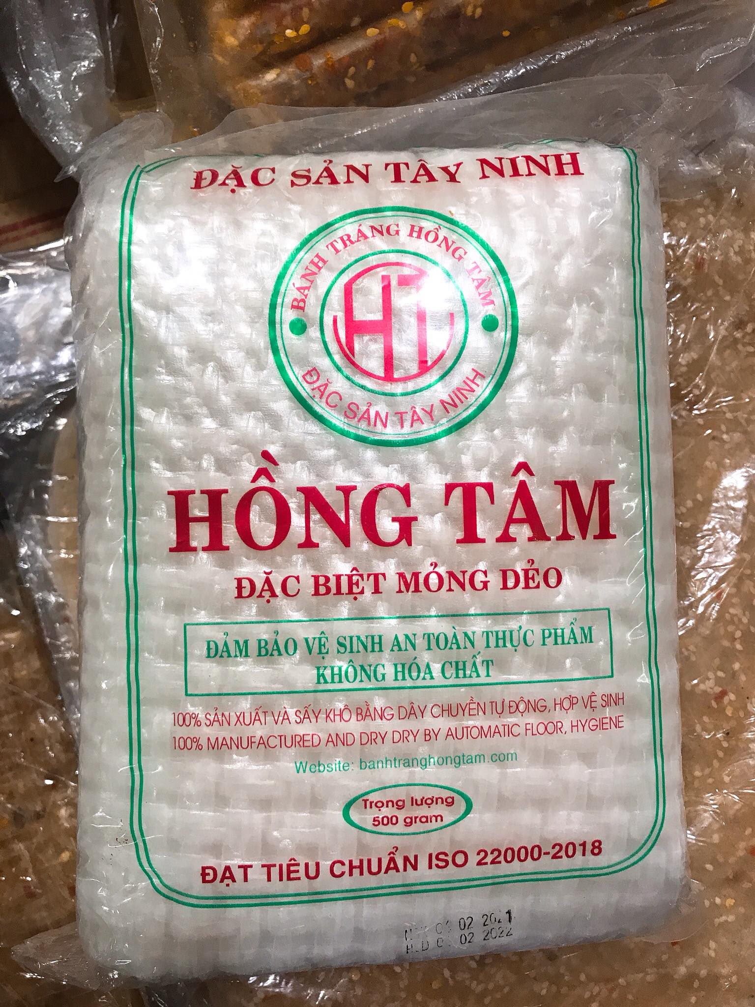 HCM - 450gr Bánh Tráng Trắng Siêu Mỏng Hồng Tâm Tây Ninh