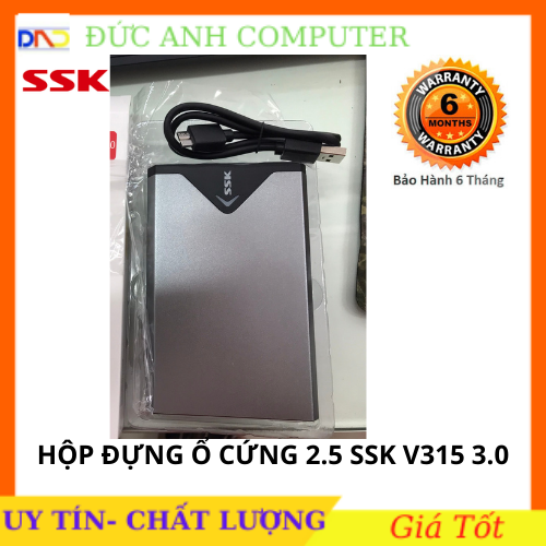 Hộp đựng ổ cứng HDD Box ssk 2.5 Sata She-v315(300)- Hỗ Trợ Lên Đến 5Gb - Chính Hãng 100% Full Box