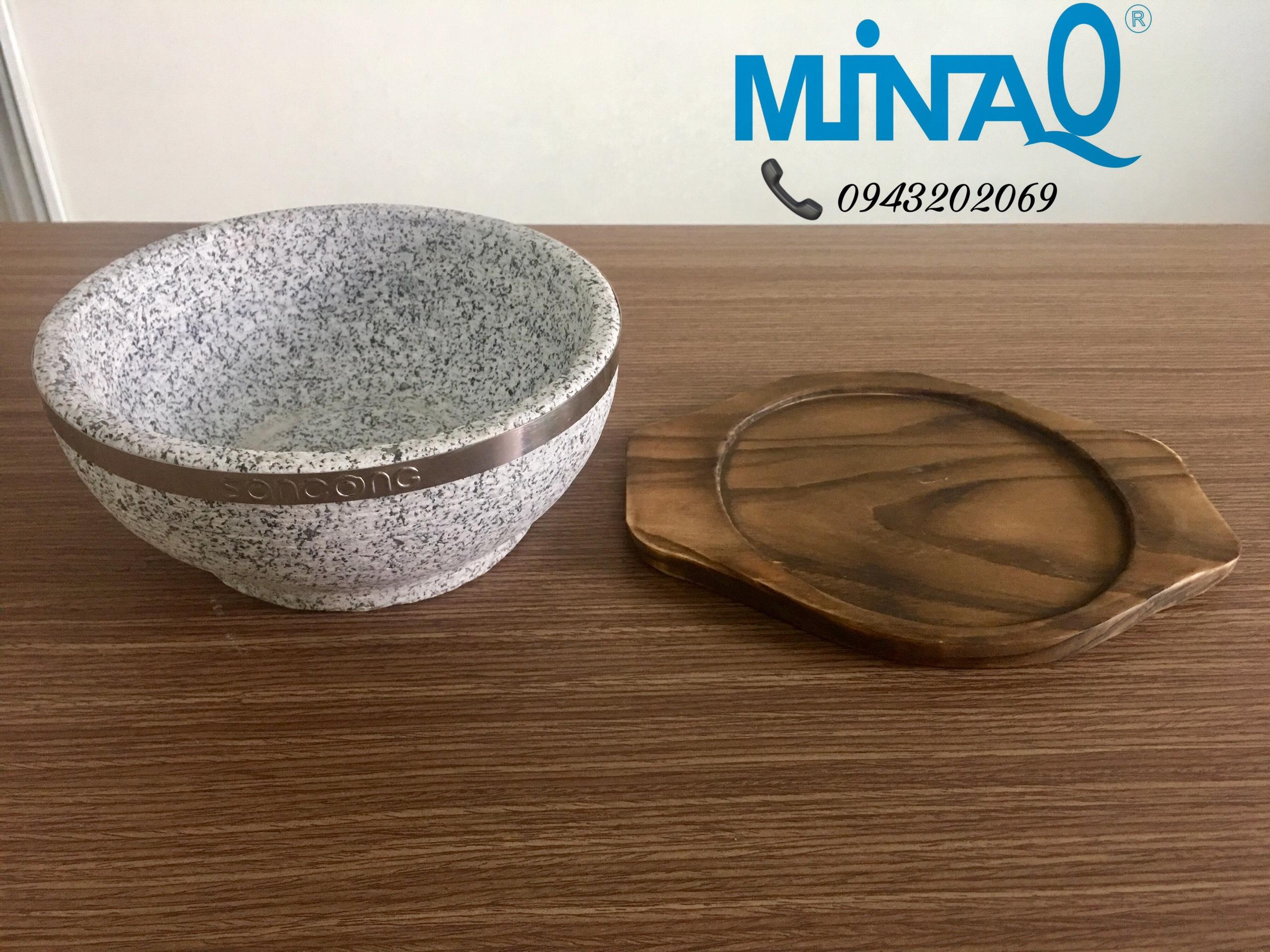 [HCM]THỐ ĐÁ - BÁT ĐÁ - TÔ ĐÁ HÀN QUỐC 20cm dùng làm phở thố đá cơm trộn