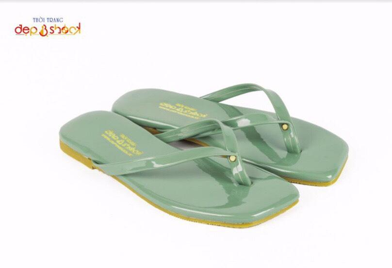 Dép nữ xỏ ngón trơn thời trang dạo phố có size lớn 41 42 43 MS 12017