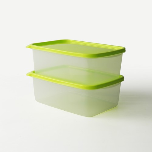 Bộ hộp nhựa Micron Ware đựng thực phẩm Chef box 2000ml - 6076/2 (2 cái/ bộ)