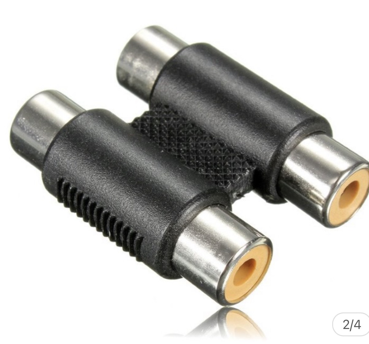 [HCM]Combo 2 Đầu nối cáp loa AV/Audio (bông sen) 2 đầu âm (jack nối AV RCA)
