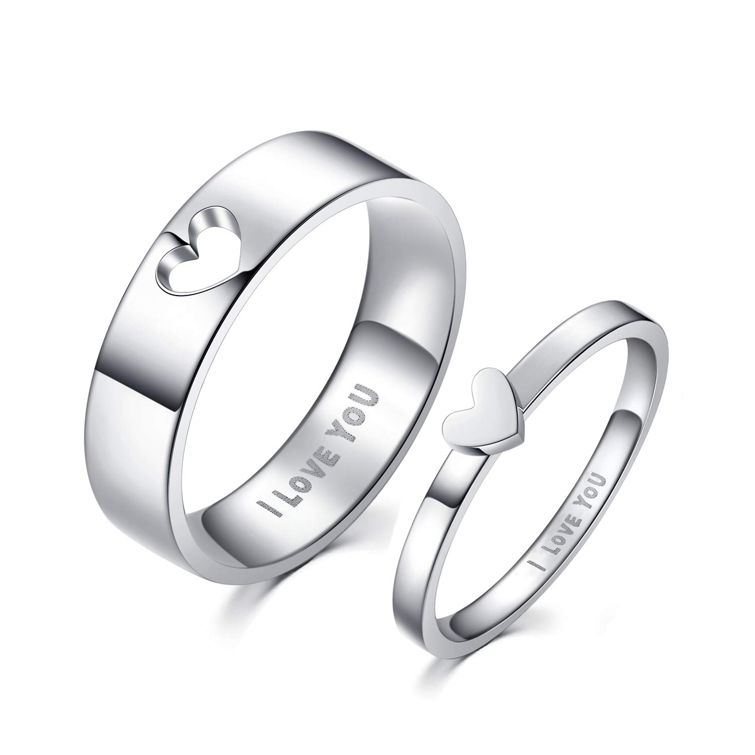 Nhẫn Đôi Trái Tim Nhỏ Bé BẠC HIỂU MINH NC477