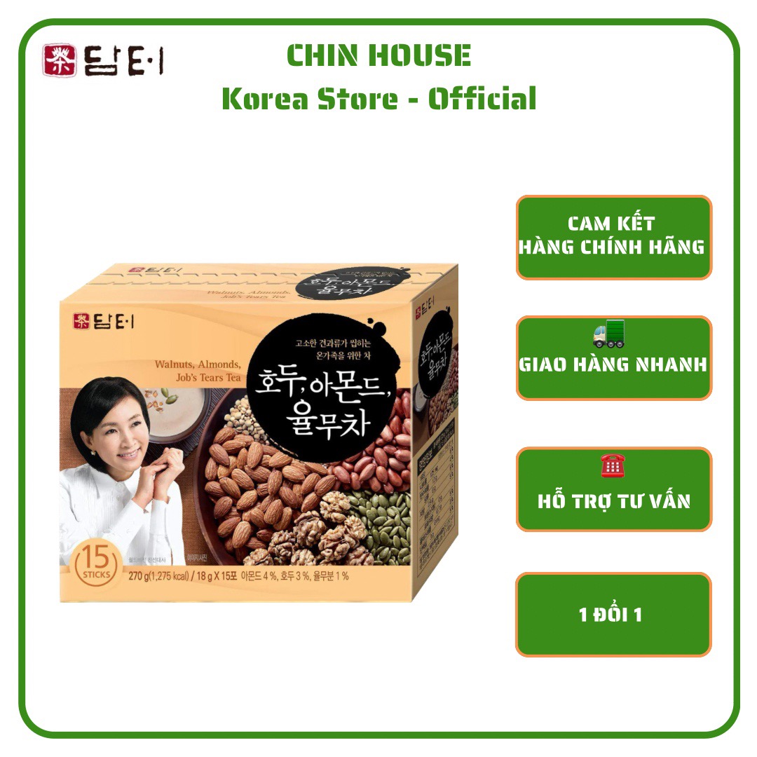 Chính hãng- bột ngũ cốc óc chó hạnh nhân damtuh hàn quốc