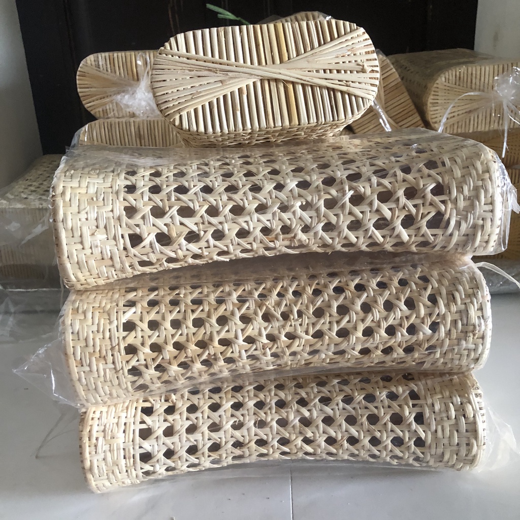 Gối mây tre đan, chất liệu mây tự nhiên cao cấp