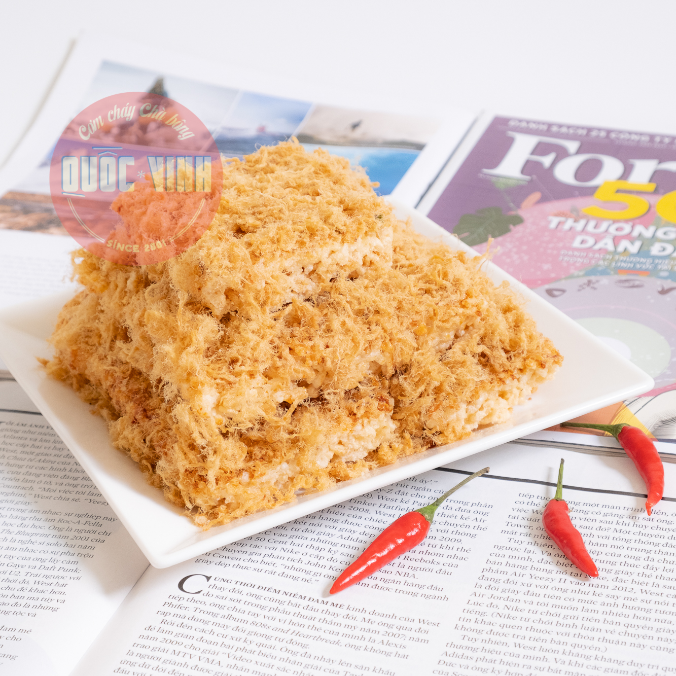 Cơm Cháy Chà Bông Cay Mạnh gói 500gr