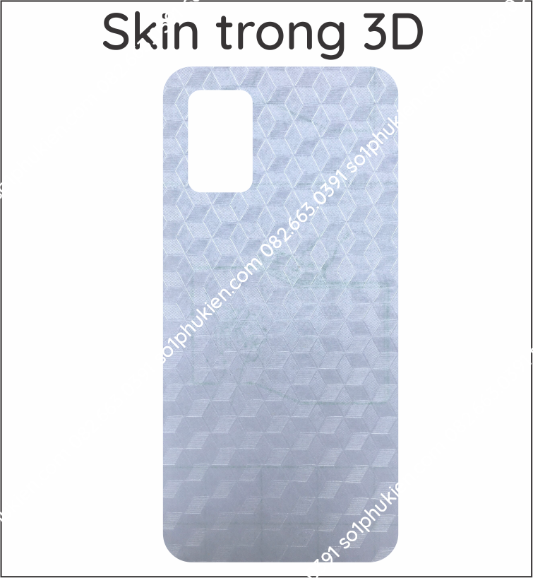 Miếng dán mặt lưng skin carbon Samsung A03s