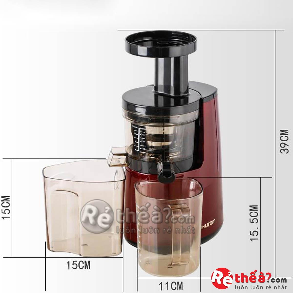 [Trả góp 0%]Máy ép chậm Hurom HU-600WN - Ép hoa quả tốc độ chậm