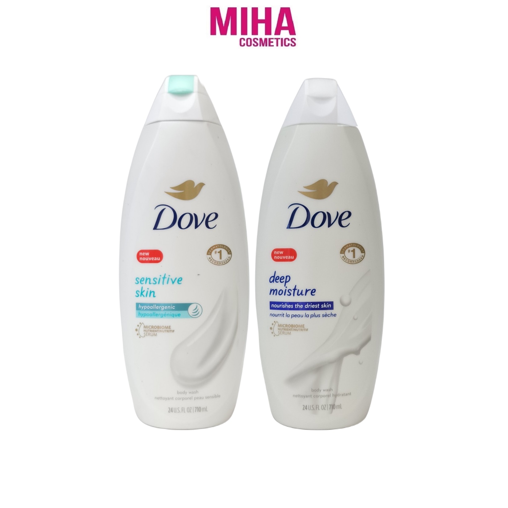 Sữa Tắm Dưỡng Ẩm Chuyên Sâu Dove Deep Moisture Sensitive Skin Body Wash 709ml Mỹ