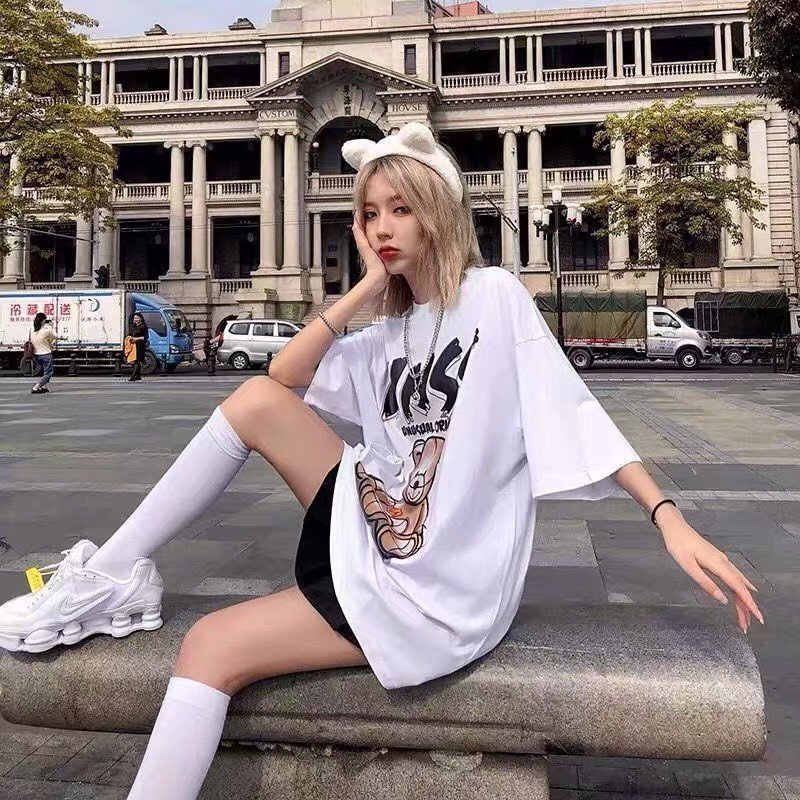COMBO 2 ÁO THUN Unisex Nam Nữ Áo Phông Form Rộng Tay Lỡ AT82 Men Lì Fashion Thời Trang Hàn Quốc Độc Đẹp Vải Dày Mịn Thoáng Mát Thiết Kế Thời Trang Kiểu Dáng Năng Động Trẻ Trung