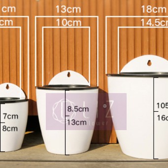 Chậu Treo Tường Trồng Cây Thuỷ Sinh [Kèm Dây & Móc Treo]