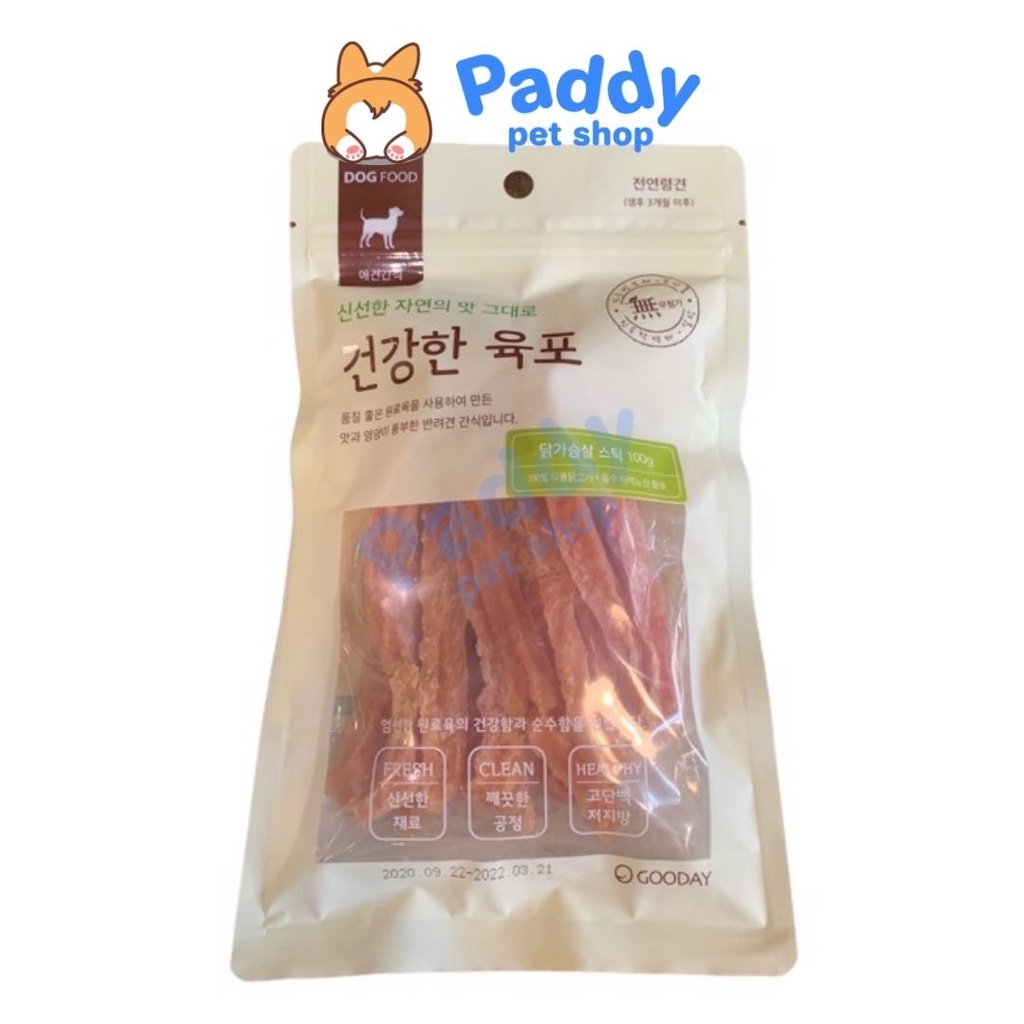 Thịt Sấy Gooday Snack Cho Chó 100g (Nhập khẩu Hàn Quốc)