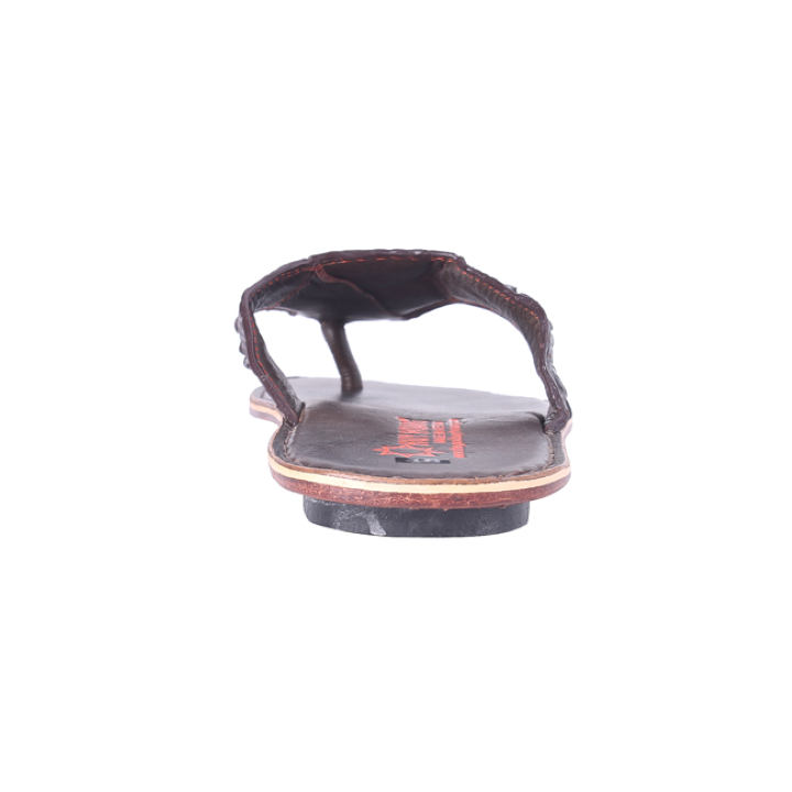 Dép nam da cá sấu màu nâu đất TH7220