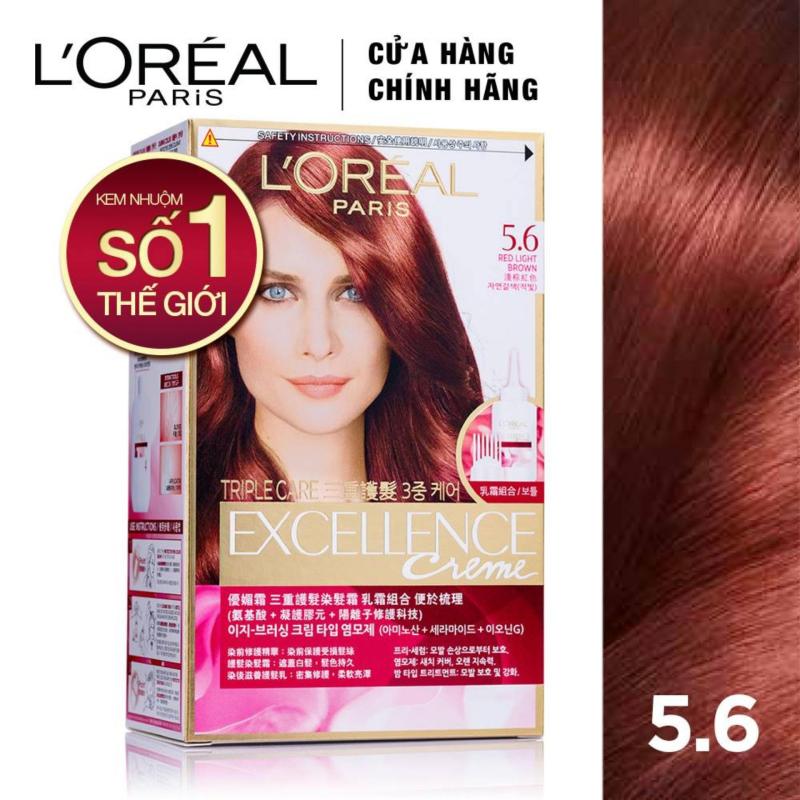 Màu nhuộm dưỡng tóc phủ bạc LOreal Paris Excellence Crème 172ml nhập khẩu