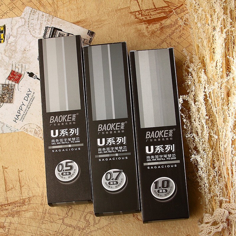 [Hộp 20cái] Ruột bút gel Baoke ACUMEN PC1588 nét 0.7 mm