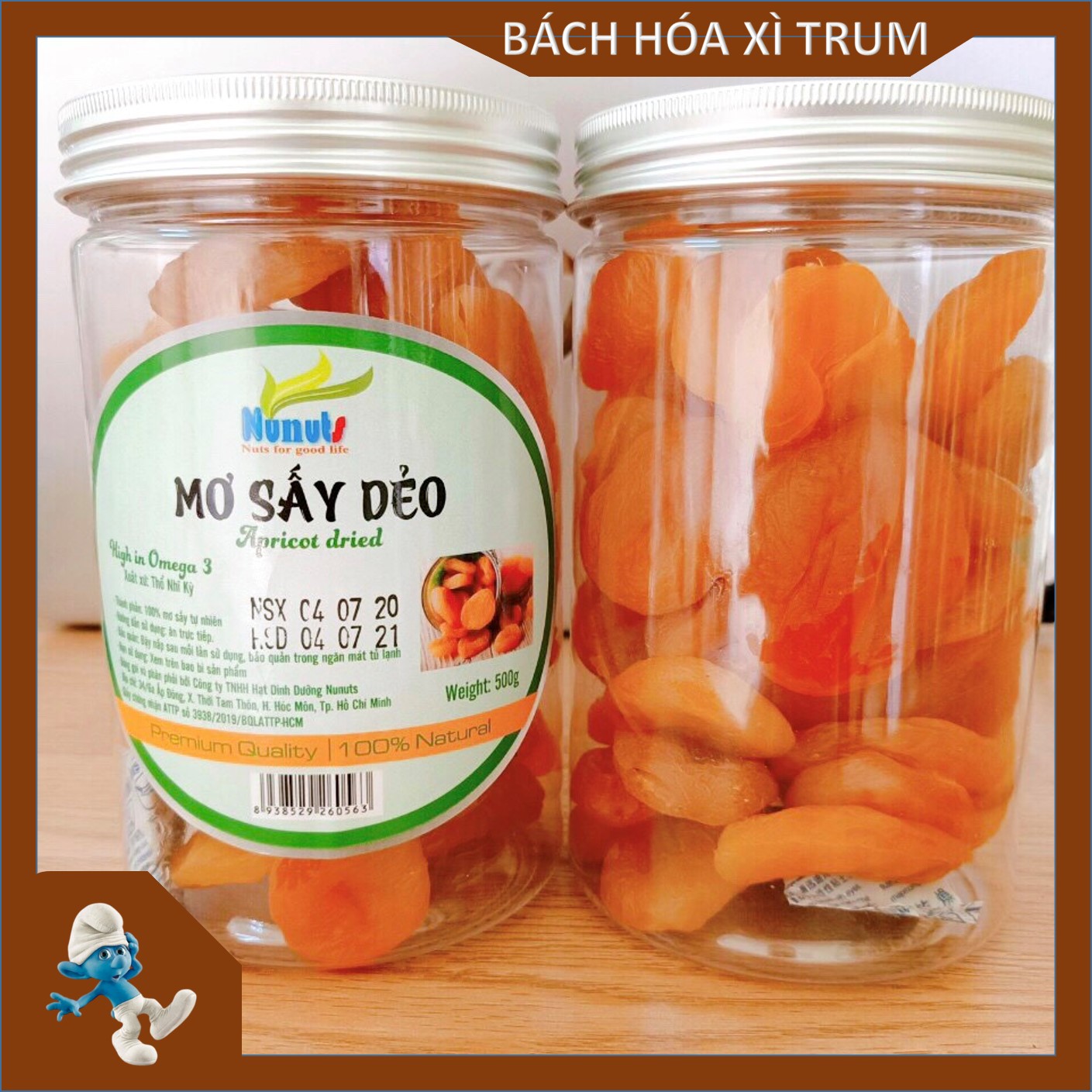 [HCM]Qủa mơ sấy dẻo không hạt - Hộp 500g