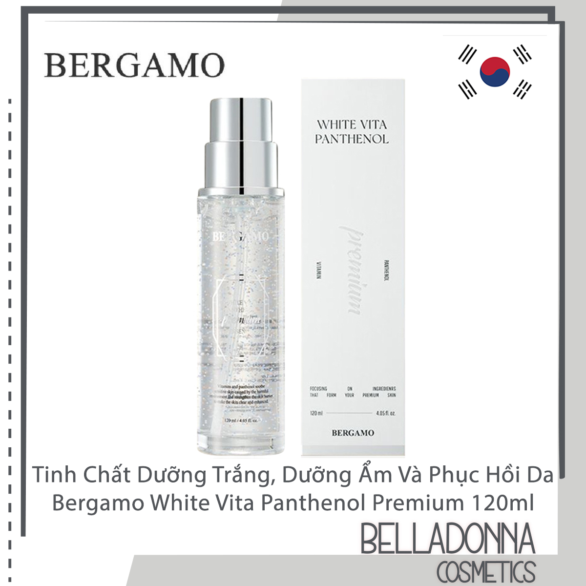 Bergamo White Vita Panthenol Premium Essence 120ml