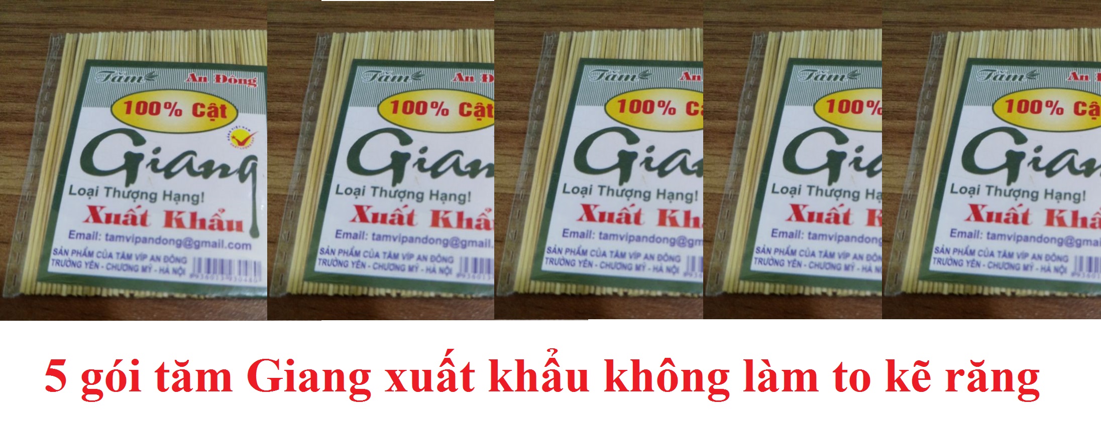 Combo 30 gói Tăm Giang cao cấp xuất khẩu