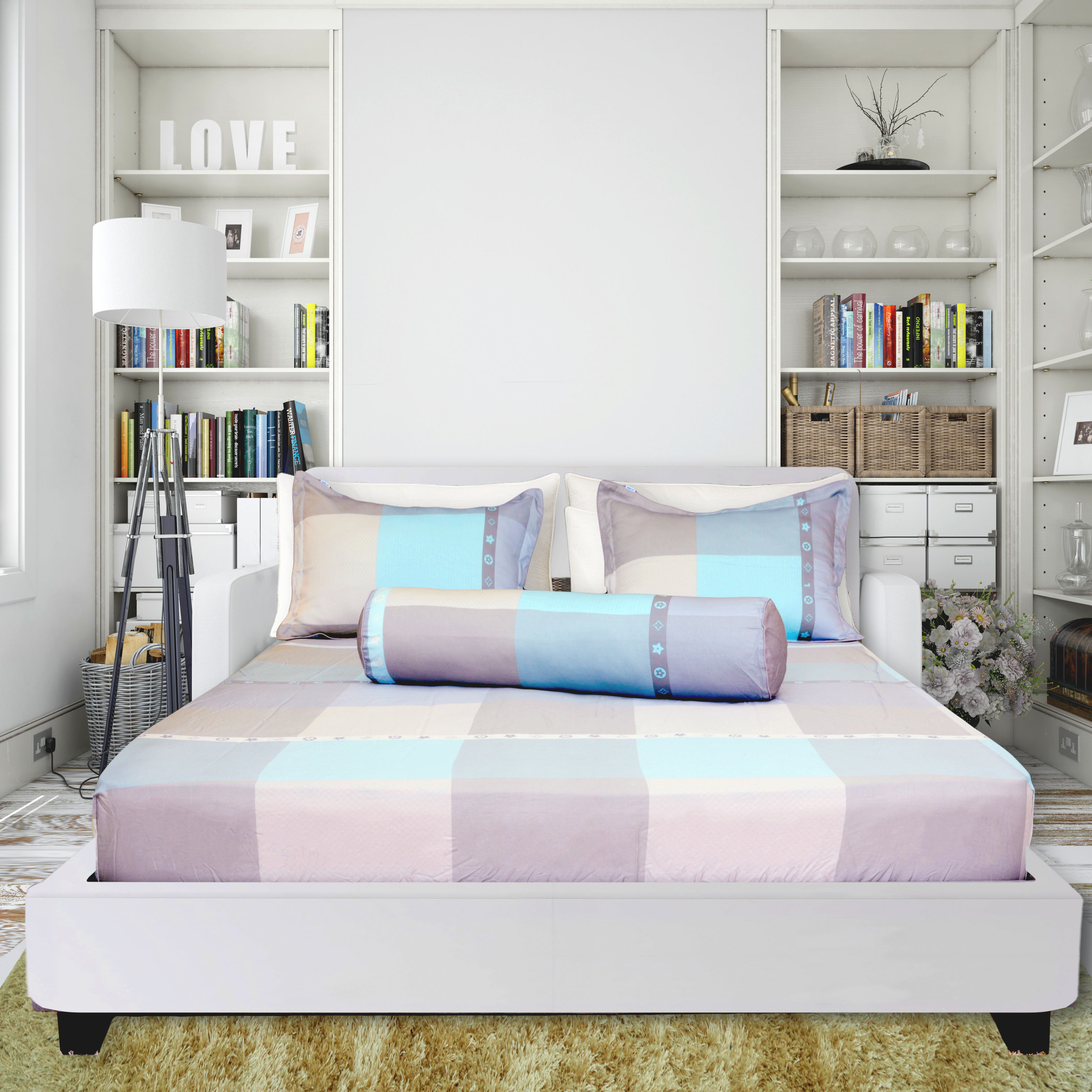 Bộ Drap gối bọc Tencel 160x200cm Thắng Lợi - Chính hãng
