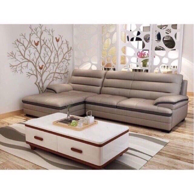 Sofa góc da cao cấp da nhập khẩu indo sang xịn