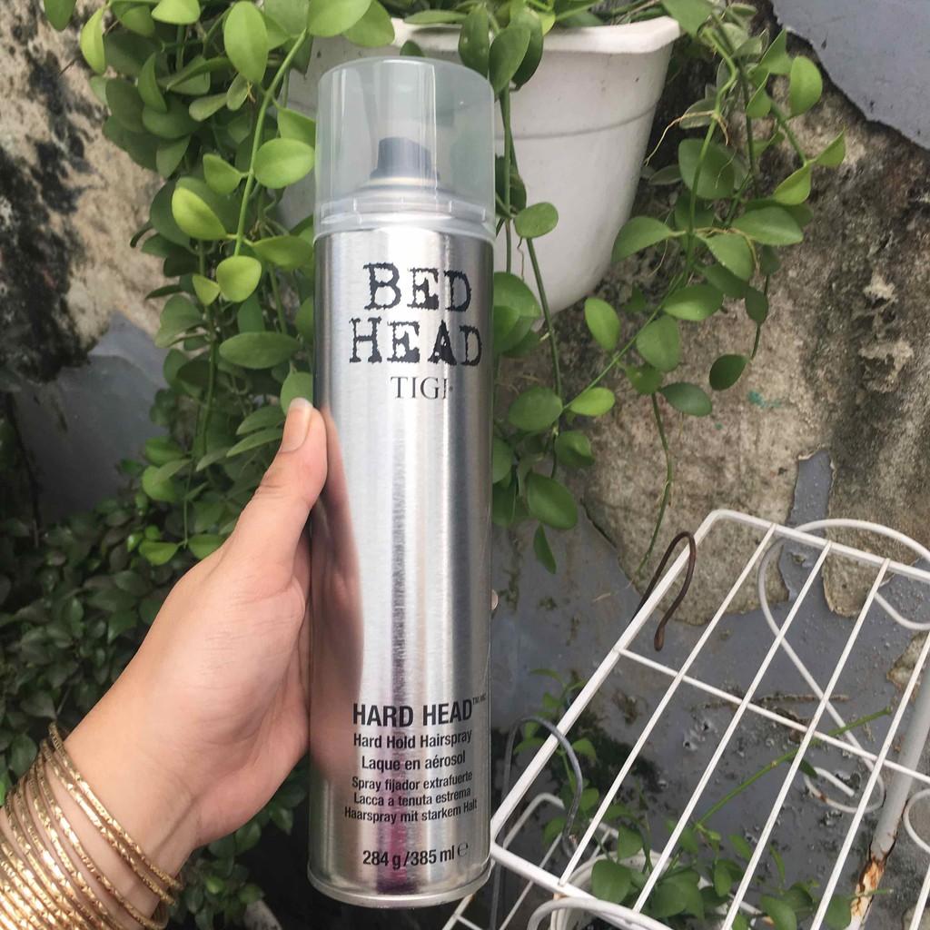 Xịt siêu cứng giữ kiểu lâu bền Tigi Bed Head Hard Head Hard Hold Hairspray 385ml