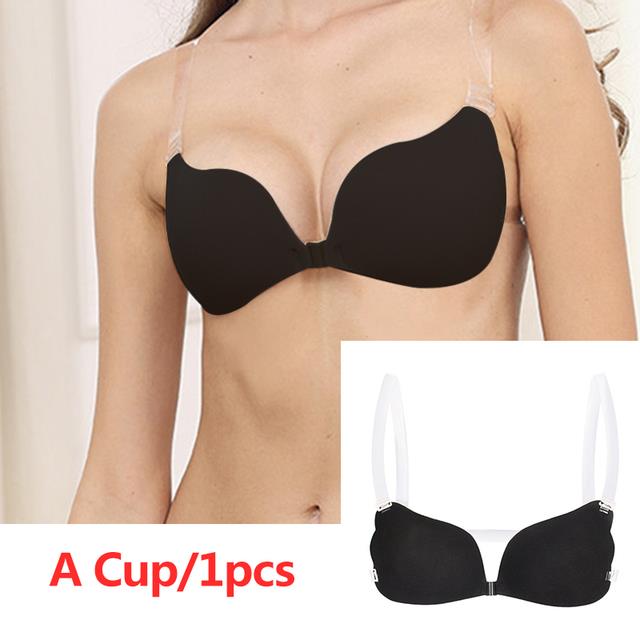 Front Buckle Silicone Breast Petals Sticky Bra Stickers Reusable Women Lift  Nipple Cover Invisible Petal Adhesive