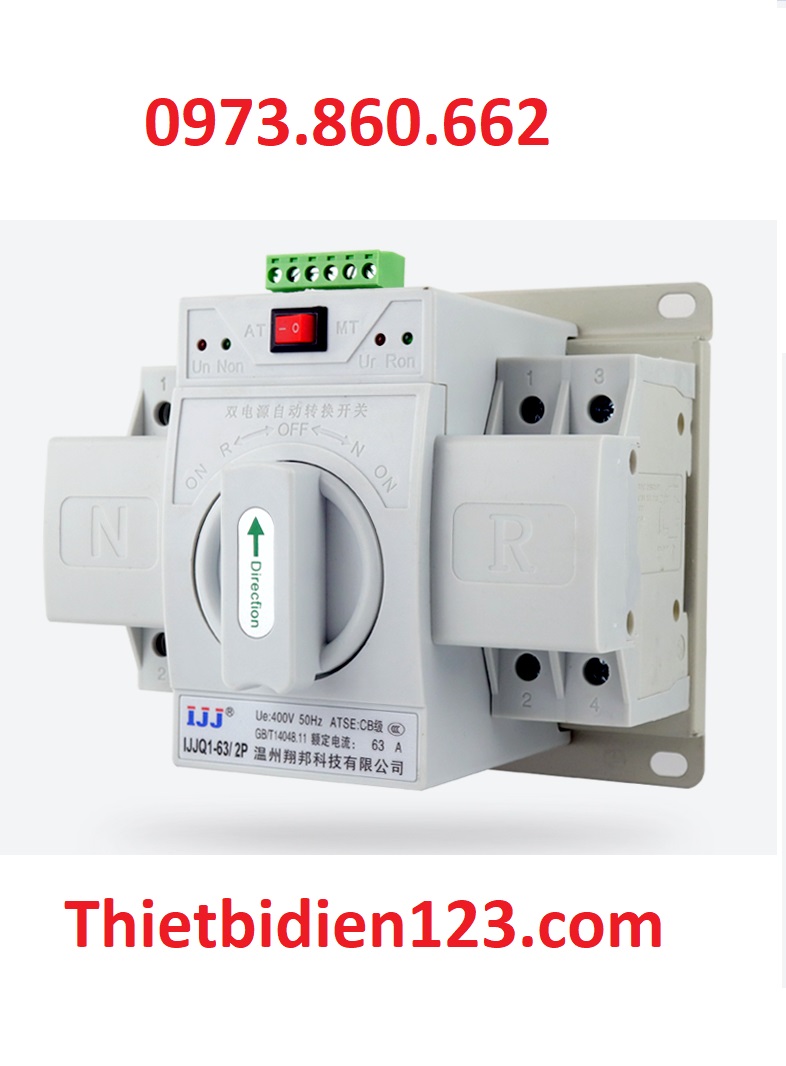 Bộ đổi nguồn tự động ATS 2P 63A