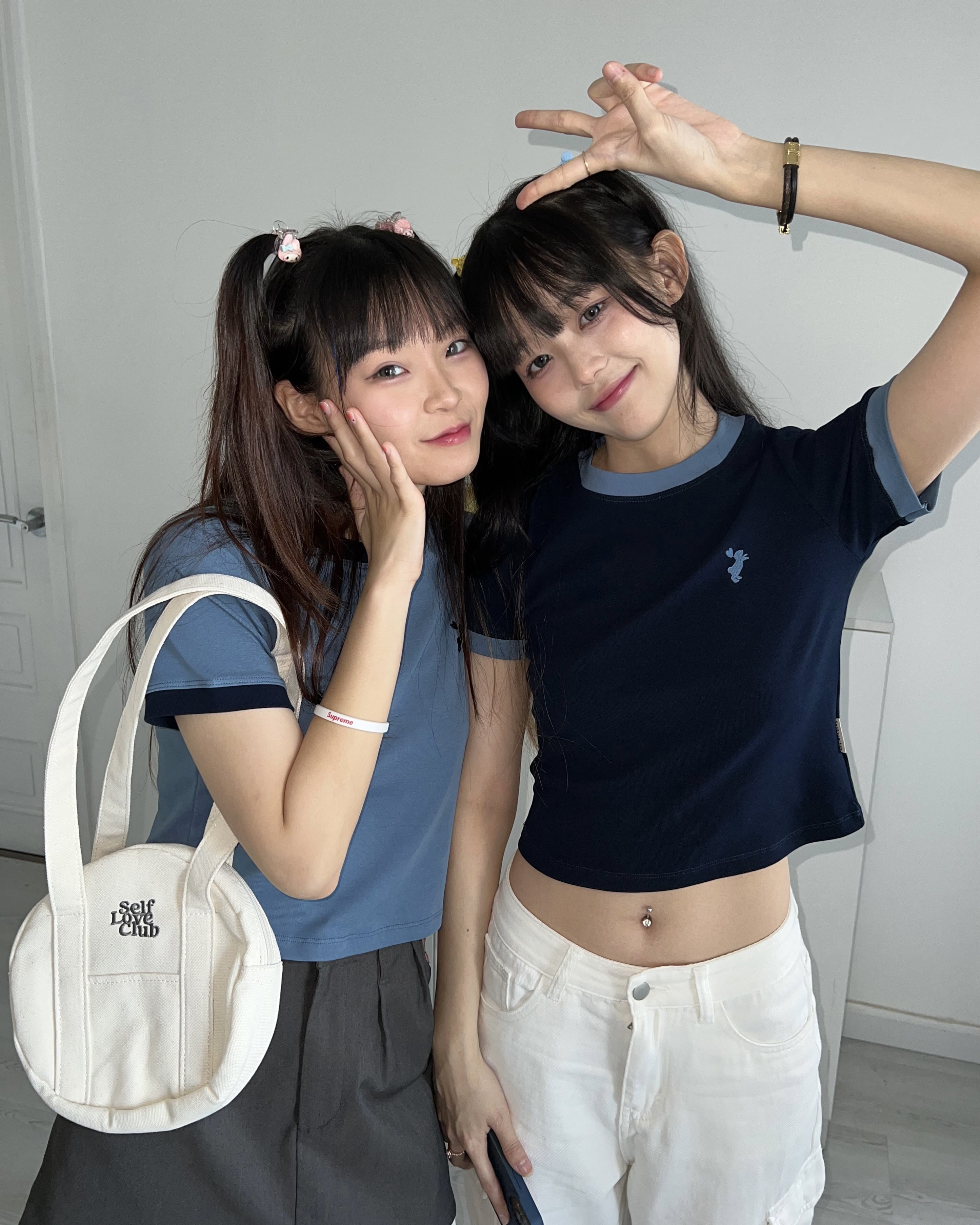 Áo Croptop Ringer "Mini Bunny" SLC