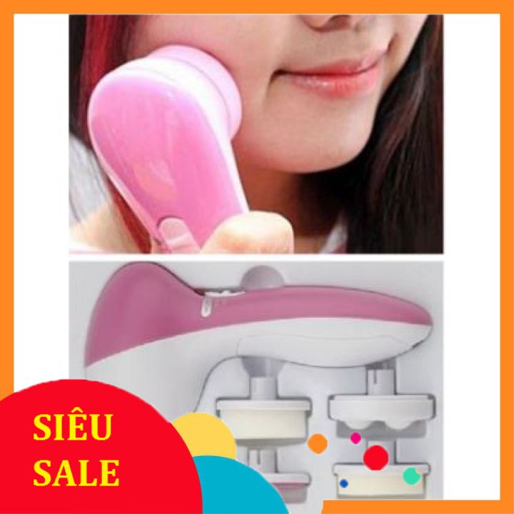 [Dale sốc] Máy rửa mặt massage 5in1