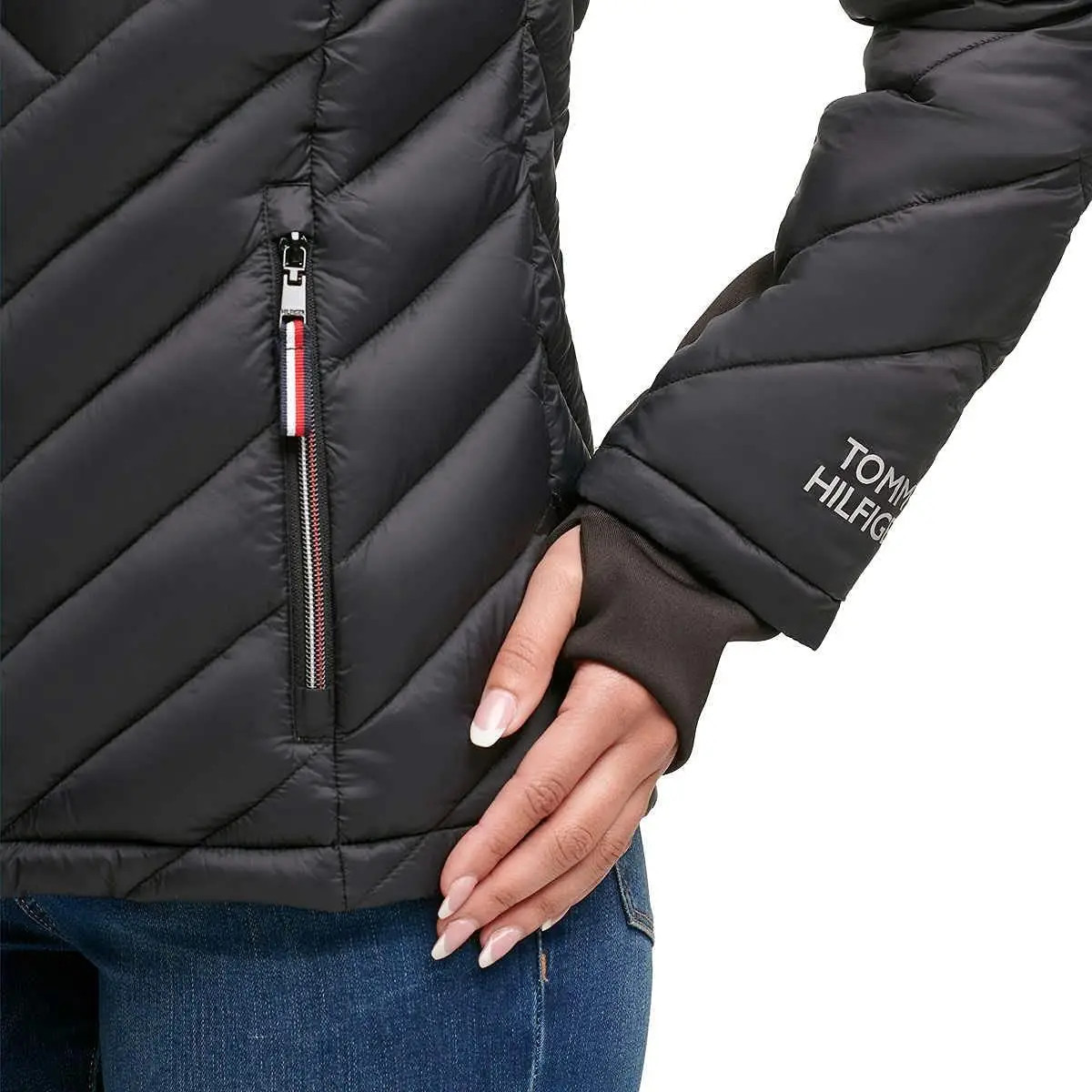 [SĂN SALE] Áo Khoác Phao Tommy Nữ Chính Hãng