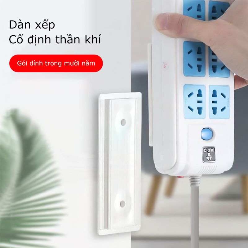Wall Stickers Hanging Power Sockets, Wifi Modem / Wall Mounting Bracket Fixed Power Socket