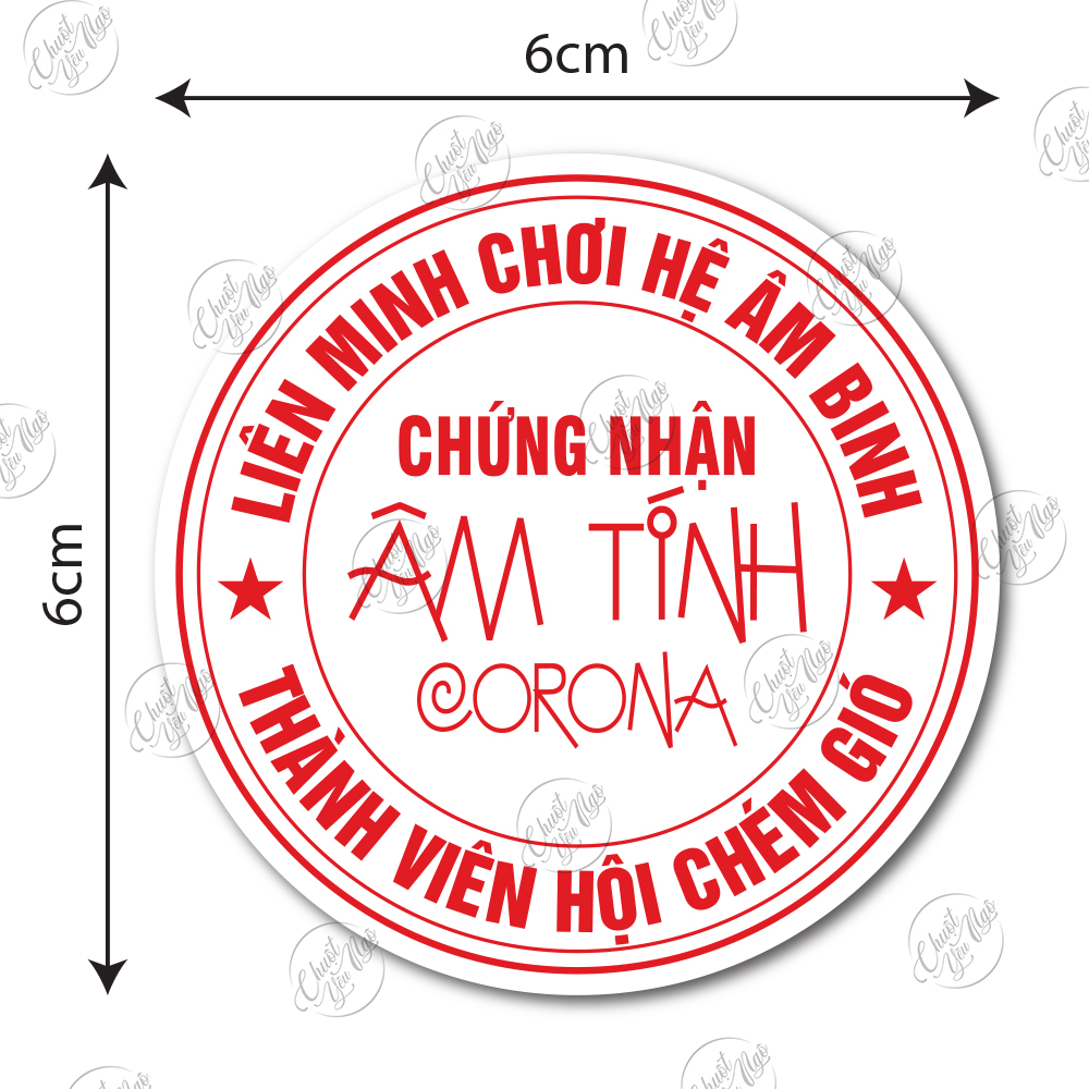 Bộ 22 sticker decal chứng nhận vui chống nước mộc tròn chưa vợ còn zin đẹp trai nhà nghèo racing boy lừa tình có bồ khô máu fa tem xe