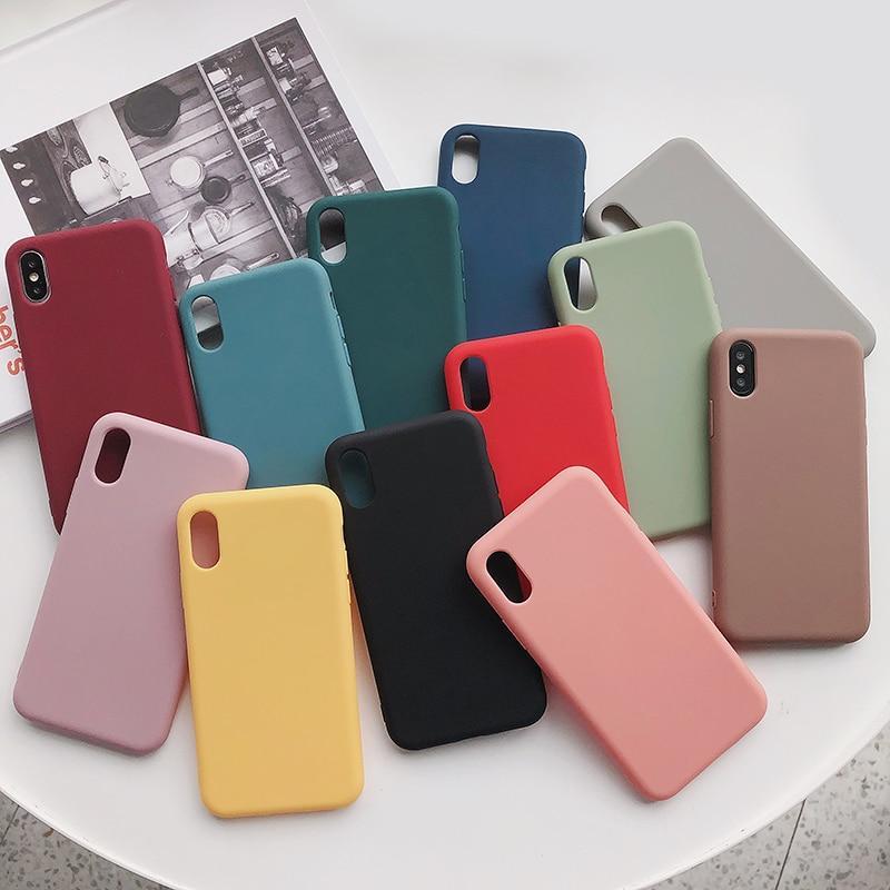 Ốp điện thoại trơn dành cho iphone 5, 5S, iphone 6, iphone 6plus, iphone 6s, iphone 7, iphone 8, iphone 11, iphone XS, iphone XS max