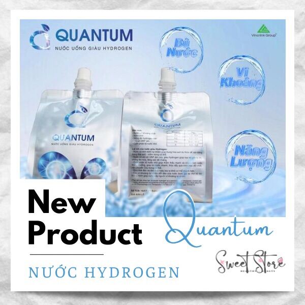 Thùng 10 Túi Nước Hydrogen Quantum - Nước Ion Kiềm, Hạn Chế Axit, Bù Nước